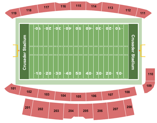 Crusader Stadium Football Seating Chart