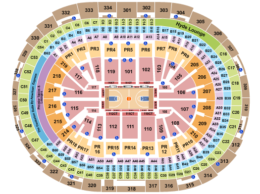 Staples Center, Los Angeles CA - Seating Chart View