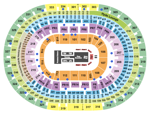 Crypto.com Arena Gold Over America Tour Seating Chart