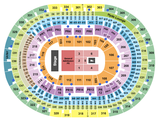 Crypto.com Arena Endstage GA Pit Seating Chart