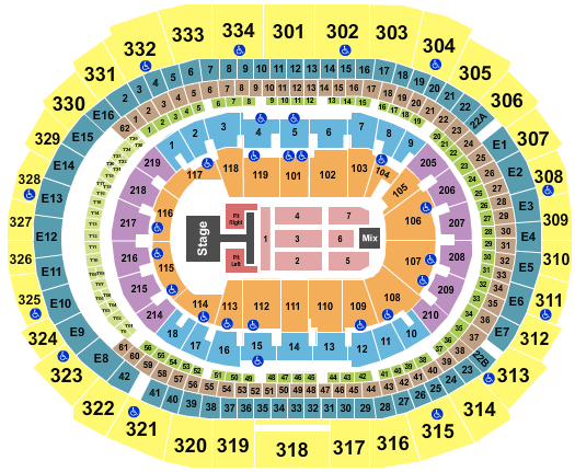 Staples Center, Los Angeles CA - Seating Chart View