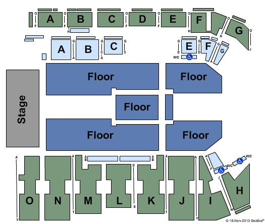 Bonnetts Energy Centre Hedley Seating Chart