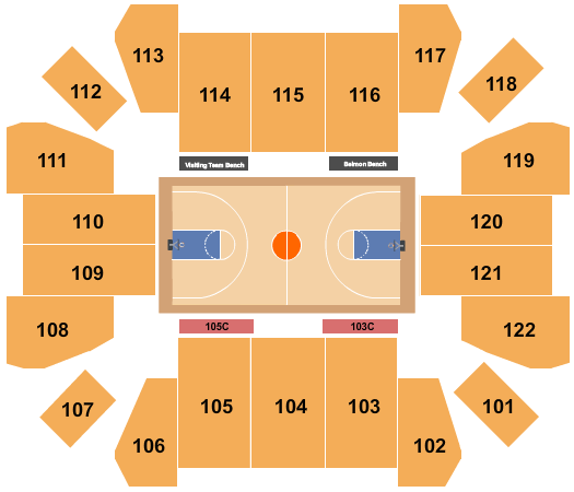 Curb Event Center Basketball Seating Chart