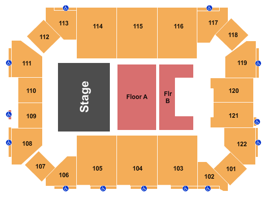 Curb Event Center CMA Country Christmas Seating Chart