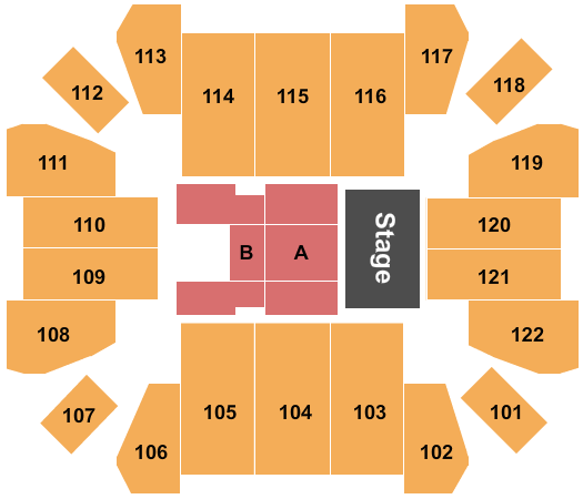 Curb Event Center Endstage Seating Chart