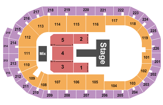 Cure Insurance Arena Badshah Seating Chart