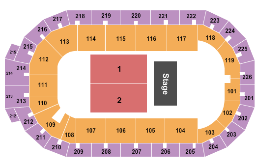 Cure Insurance Arena Endstage 2 Seating Chart