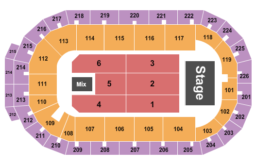 Cure Insurance Arena Endstage 4 Seating Chart