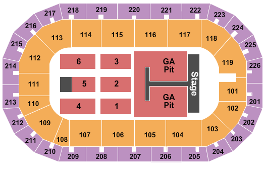 Cure Insurance Arena Old Dominion Seating Chart
