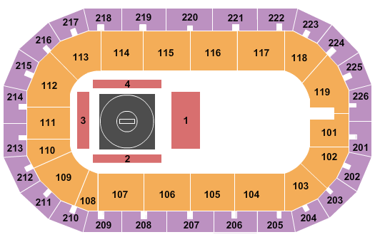 Cure Insurance Arena Wrestling Seating Chart