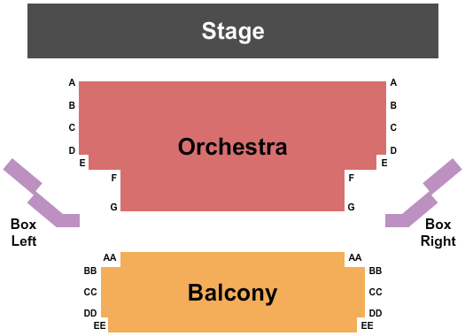 Curious Theatre Company End Stage Seating Chart