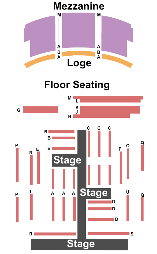 Curran Theatre The Jungle Seating Chart