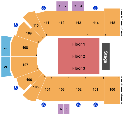 Curtis Culwell Center Endstage 2 Seating Chart