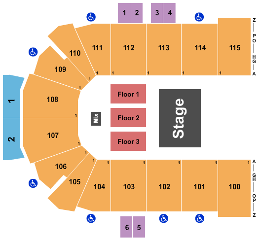 Curtis Culwell Center Half House Reserved 4 Seating Chart