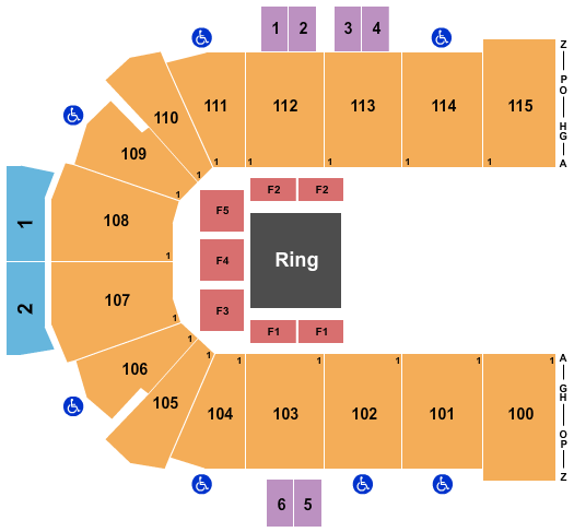 Curtis Culwell Center Wrestling Seating Chart