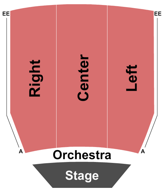 Curtis Peterson Auditorium End Stage Seating Chart