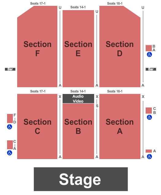 Cypress Bayou Casino End Stage Seating Chart