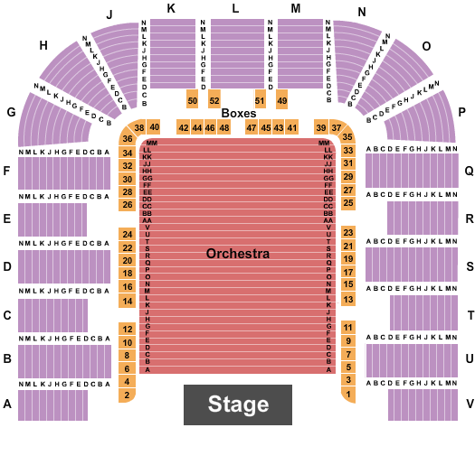 DAR Constitution Hall Endstage 3 Seating Chart