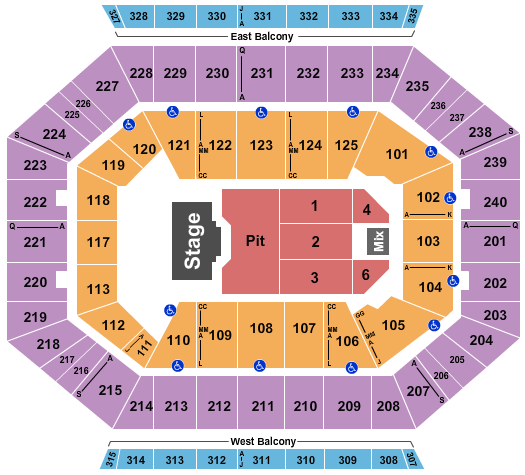 DCU Center Billy Strings Seating Chart