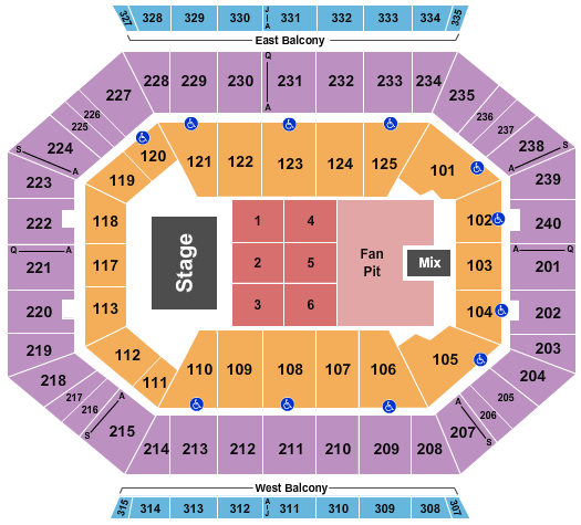 DCU Center Cyndi Lauper Seating Chart