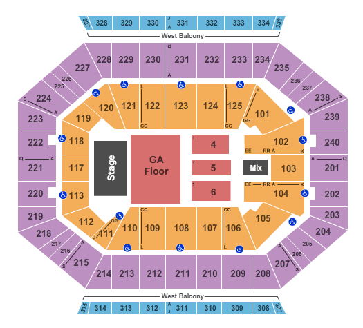 DCU Center Dead and Company Seating Chart