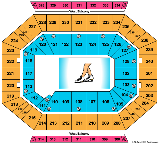 DCU Center Disney On Ice Seating Chart
