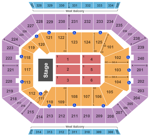 DCU Center Endstage 2 Seating Chart