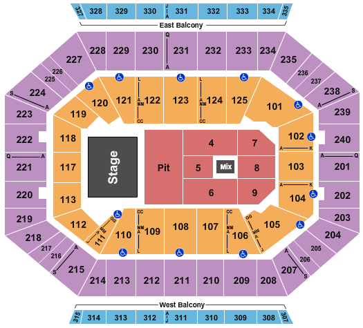 DCU Center seating chart event tickets center