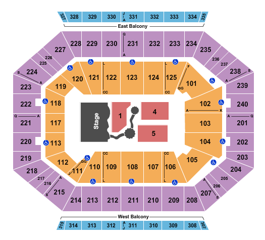 DCU Center Game Of Thrones Seating Chart