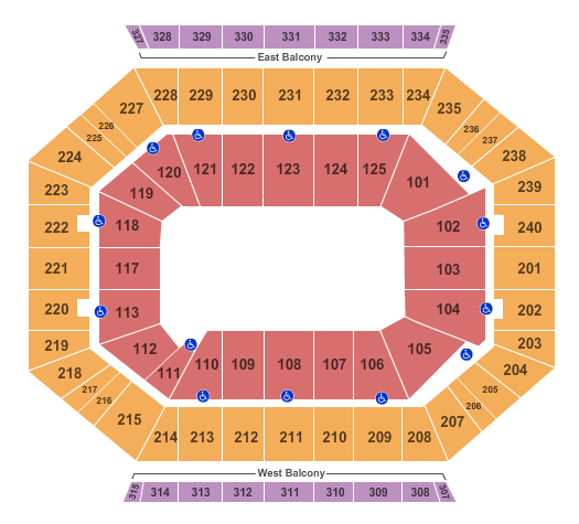 DCU Center Open Floor Seating Chart