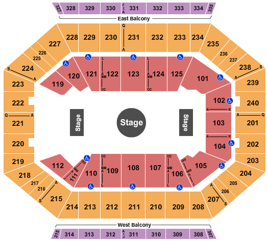 DCU Center Ringling Bros Seating Chart