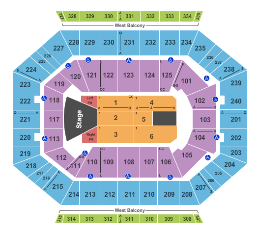 DCU Center The Weekend Seating Chart