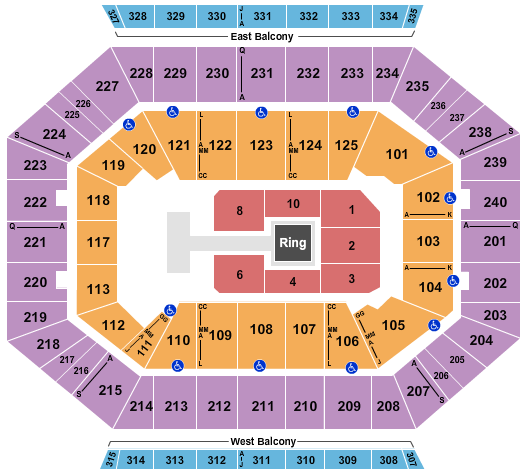 DCU Center WWE Seating Chart