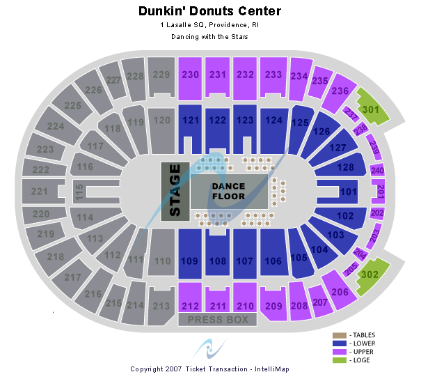 DCU Center Dancing With The Stars Seating Chart