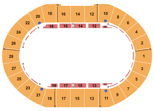 DECC Arena Open Floor Seating Chart