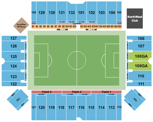 Chase Stadium Soccer 2 Seating Chart