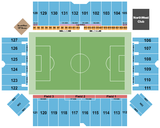 Chase Stadium Soccer Reserved Seating Chart