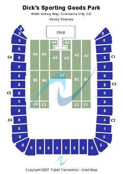 Dick's Sporting Goods Park Kenny Chesney Seating Chart