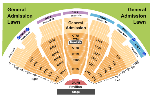 Pine Knob Music Theatre Disrupt Seating Chart