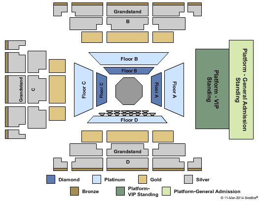 DU Arena - Yas Island UFC Seating Chart