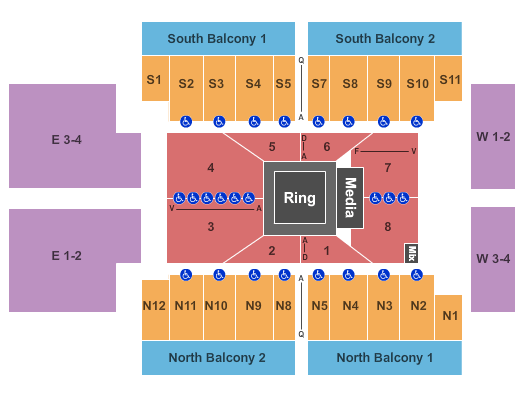 D.C. Armory Boxing 2 Seating Chart