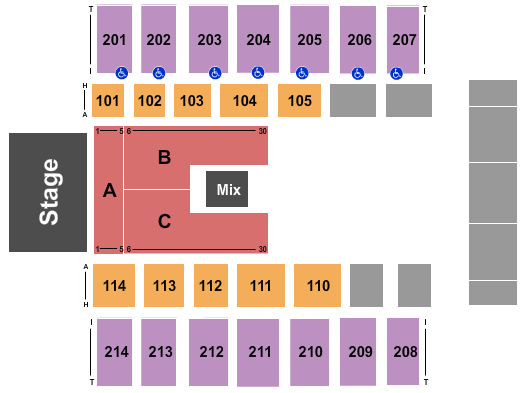 Dacotah Bank Center Mannheim Steamroller Christmas Seating Chart