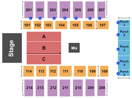 Dacotah Bank Center Sesame Street Live Seating Chart