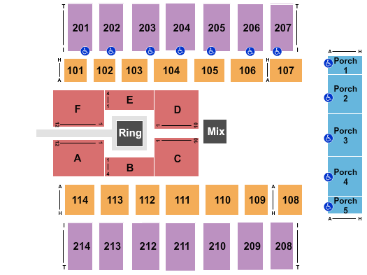 Dacotah Bank Center venue and seating information
