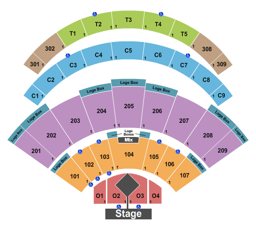 Daily's Place Amphitheater Casting Crowns Seating Chart