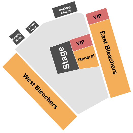 Dale Pahlke Arena Endstage GA/VIP Seating Chart