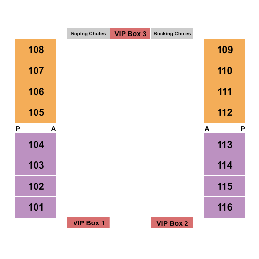 Dale Pahlke Arena Rodeo 2 Seating Chart