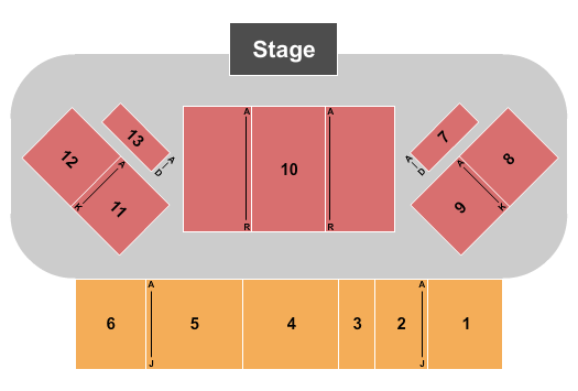 Dana Center at Saint Anselm College Seating Chart
