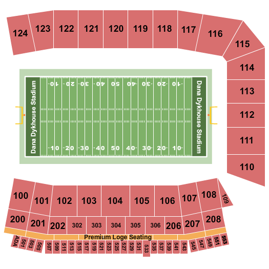 Dana Dykhouse Stadium Jacks Bash Seating Chart