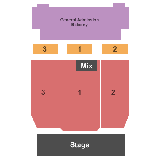 Danforth Music Hall Theatre GA Balcony Seating Chart